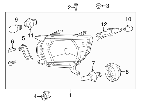 ELECTRICAL/HEADLAMP COMPONENTS for 2014 Toyota Tacoma #1