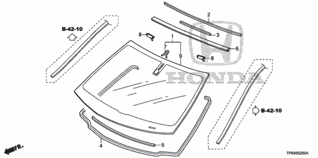 Front Windshield for 2011 Honda Accord Crosstour #0