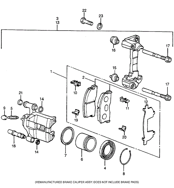 Chassis/Front Brake for 1982 Honda ACCORD HATCHBACK #1