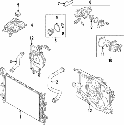 Cooling System/Water Pump for 2015 Ford Focus #1