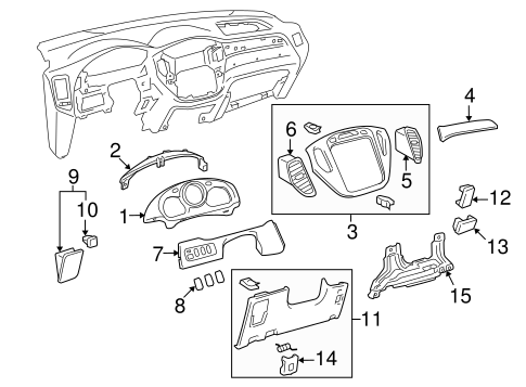 BODY/INSTRUMENT PANEL COMPONENTS for 2006 Toyota Highlander #1