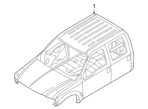 Body/Cab Assembly for 2010 Ford F-250 Super Duty #1