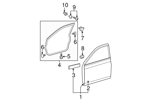 BODY/DOOR & COMPONENTS for 2012 Toyota Avalon #2
