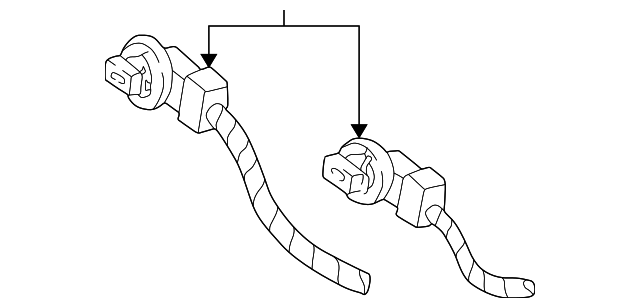 YF1Z13410DA Деталь SOCKET & WIRE, RIGHT