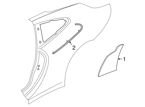 911 EXTERIOR TRIM - QUARTER PANEL 2