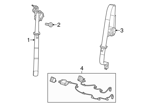 Cherokee REAR SEAT BELTS