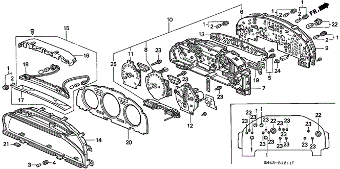 ELECTRICAL / EXHAUST / HEATER / FUEL/METER COMPONENTS (DENSO) for 1993 Honda ACCORD SEDAN #1