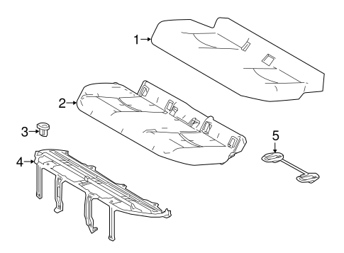 BODY/REAR SEAT COMPONENTS for 2016 Toyota Prius #3