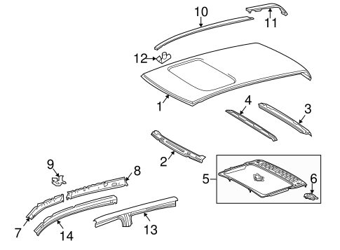 BODY/ROOF & COMPONENTS for 2011 Toyota Tundra #4