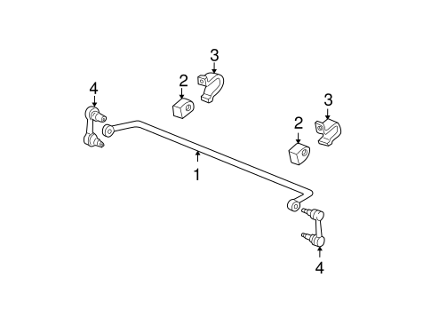 Mustang STABILIZER BAR & COMPONENTS