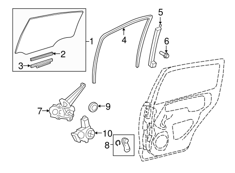 ELECTRICAL/REAR DOOR for 2013 Toyota Yaris #1