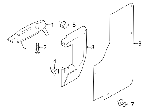 Body/Interior Trim - Side Door for 2016 Ford Transit-150 #5