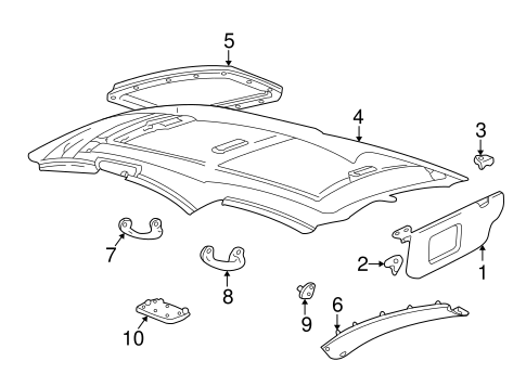 Sable INTERIOR TRIM - ROOF 2