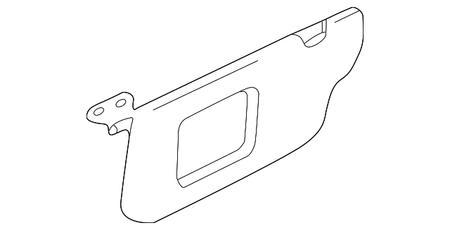 4F1Z5404105EAA Деталь SUNVISOR, LEFT