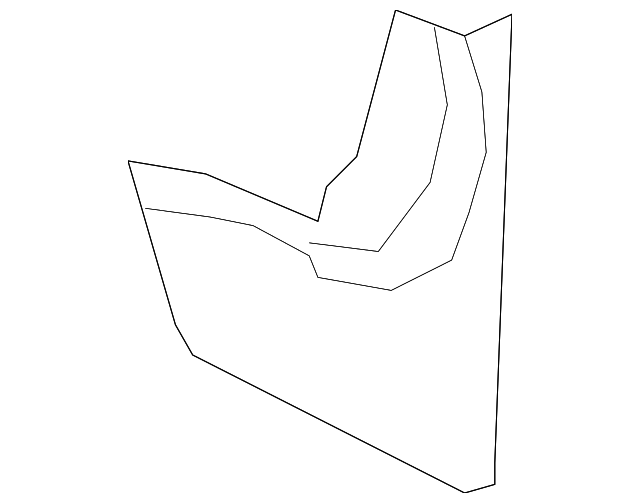 30744140 Деталь MUD GUARD, LEFT