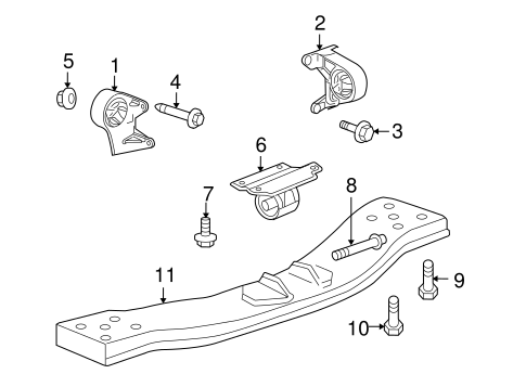 Liberty ENGINE & TRANS MOUNTING