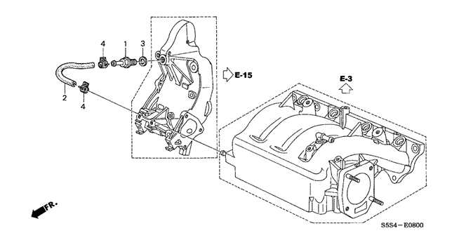 ENGINE/BREATHER TUBE for 2003 Honda CIVIC HATCHBACK #1