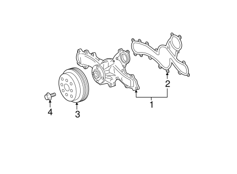 COOLING SYSTEM/WATER PUMP for 2016 Toyota Sienna #2