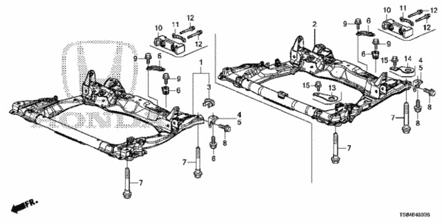 Front Sub Frame for 2012 Honda Civic #1