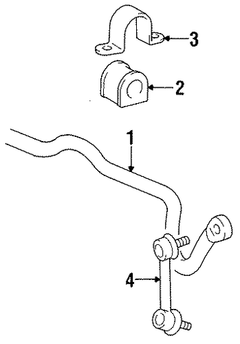 FRONT SUSPENSION/STABILIZER BAR & COMPONENTS for 1999 Toyota Avalon #1