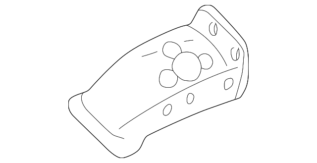 1W6Z-76104A71-AA Деталь REINF BRACKET, LEFT