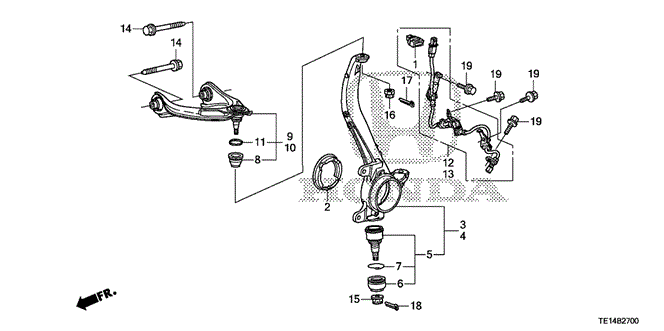 CHASSIS/FRONT KNUCKLE for 2012 Honda ACCORD COUPE #1
