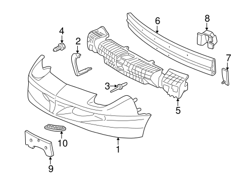 Sunfire BUMPER & COMPONENTS - FRONT