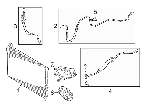 Range Rover CONDENSER, COMPRESSOR & LINES