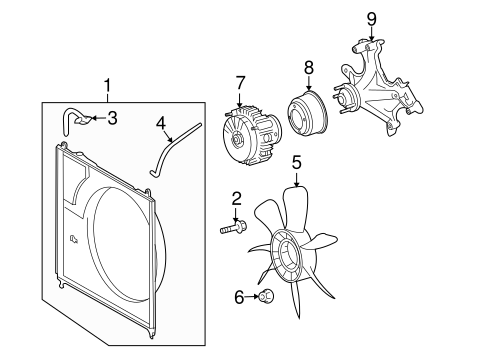 COOLING SYSTEM/COOLING FAN for 2007 Toyota Tundra #1