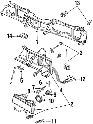 6000 HEADLAMP COMPONENTS 3