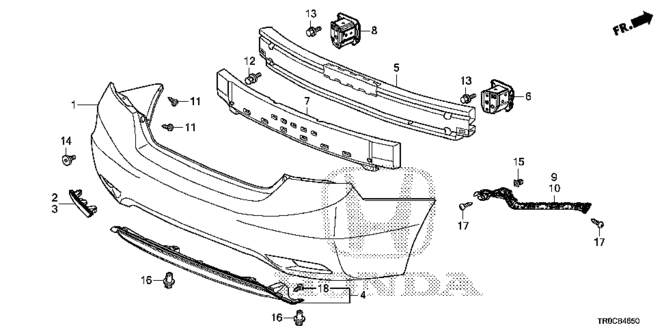 Extension, R Rear Bumper Extension, R Rear Bumper
