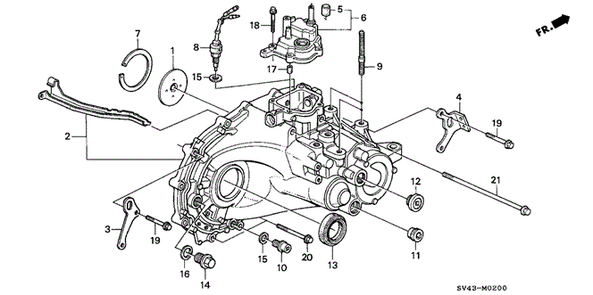 TRANSMISSION - MANUAL/MT TRANSMISSION HOUSING for 1997 Honda ACCORD SEDAN #1