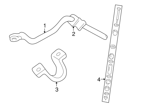 C2500 Pickup STABILIZER BAR & COMPONENTS 2