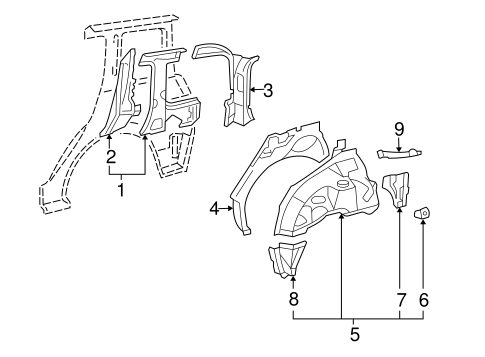 BODY/INNER STRUCTURE for 2005 Scion xA #1