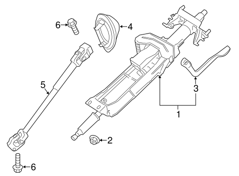 Steering Column Assembly for 2014 BMW 320i #0