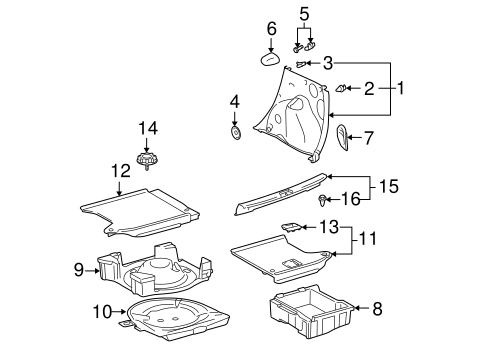 BODY/INTERIOR TRIM - REAR BODY for 2004 Scion xB #1