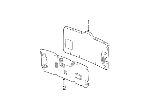 Liberty INTERIOR TRIM - TAIL GATE