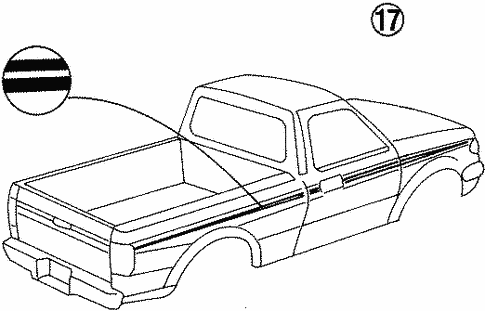 Body/Stripe Tape for 1997 Ford Ranger #4