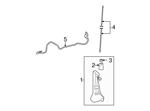 ELECTRICAL/ANTENNA & RADIO for 2006 Toyota RAV4 #1
