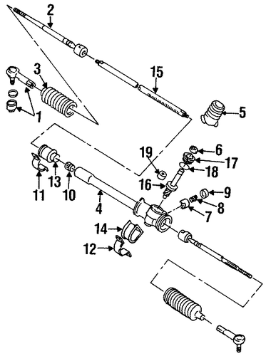 Metro STEERING GEAR & LINKAGE 3