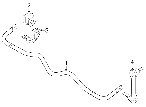 Stabilizer Bar & Components for 2009 Infiniti EX35 #0