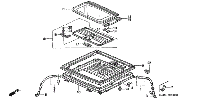 Interior/Bumper/Sunroof for 1991 Honda ACCORD SEDAN #1