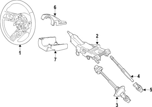 Steering Column for 2018 Ford Mustang #0