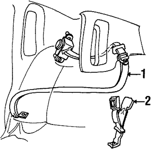 Town Car REAR SEAT BELTS