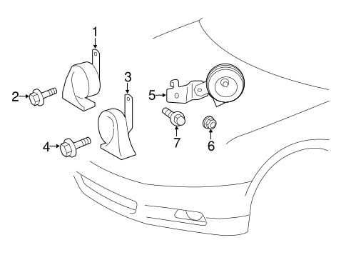 ELECTRICAL/HORN for 2015 Toyota Avalon #1