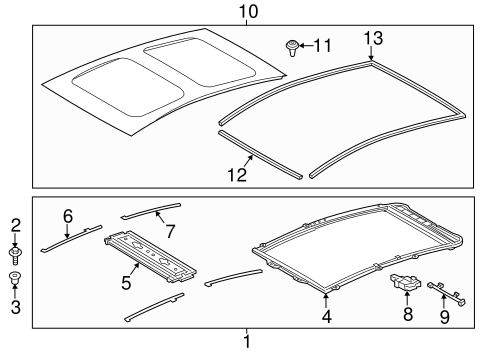 BODY/SUNROOF for 2012 Toyota Prius V #1