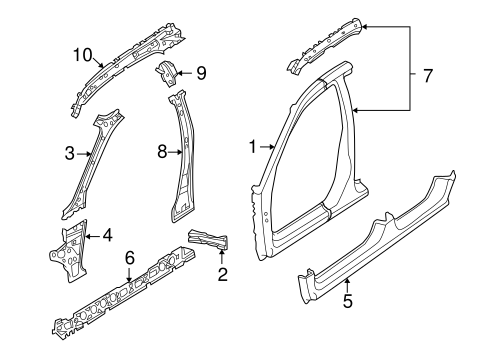 9-2X CENTER PILLAR