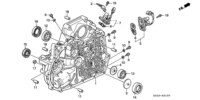 TRANSMISSION - AUTOMATIC/AT TORQUE CONVERTER HOUSING for 1996 Honda ACCORD COUPE #1