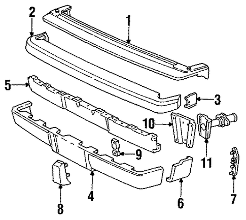 New Yorker BUMPER & COMPONENTS - REAR