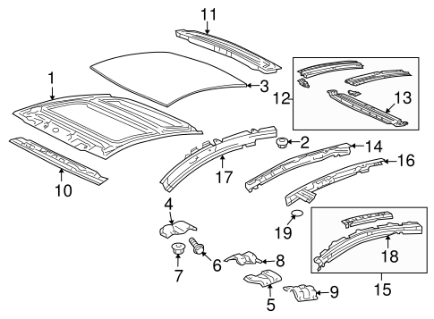BODY/ROOF & COMPONENTS for 2007 Scion tC #1